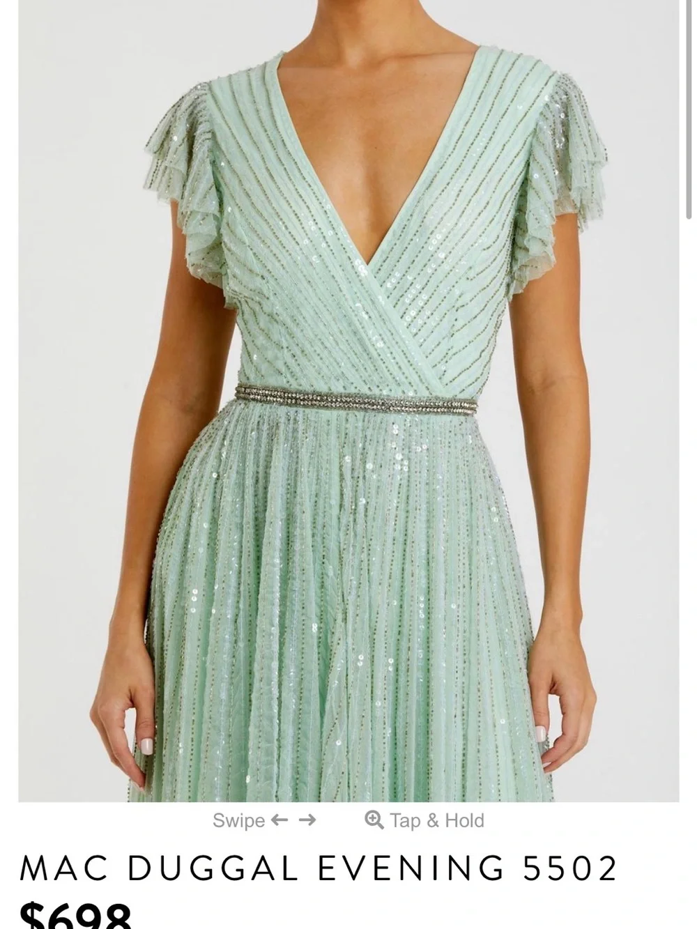 Mac Duggal mint green
